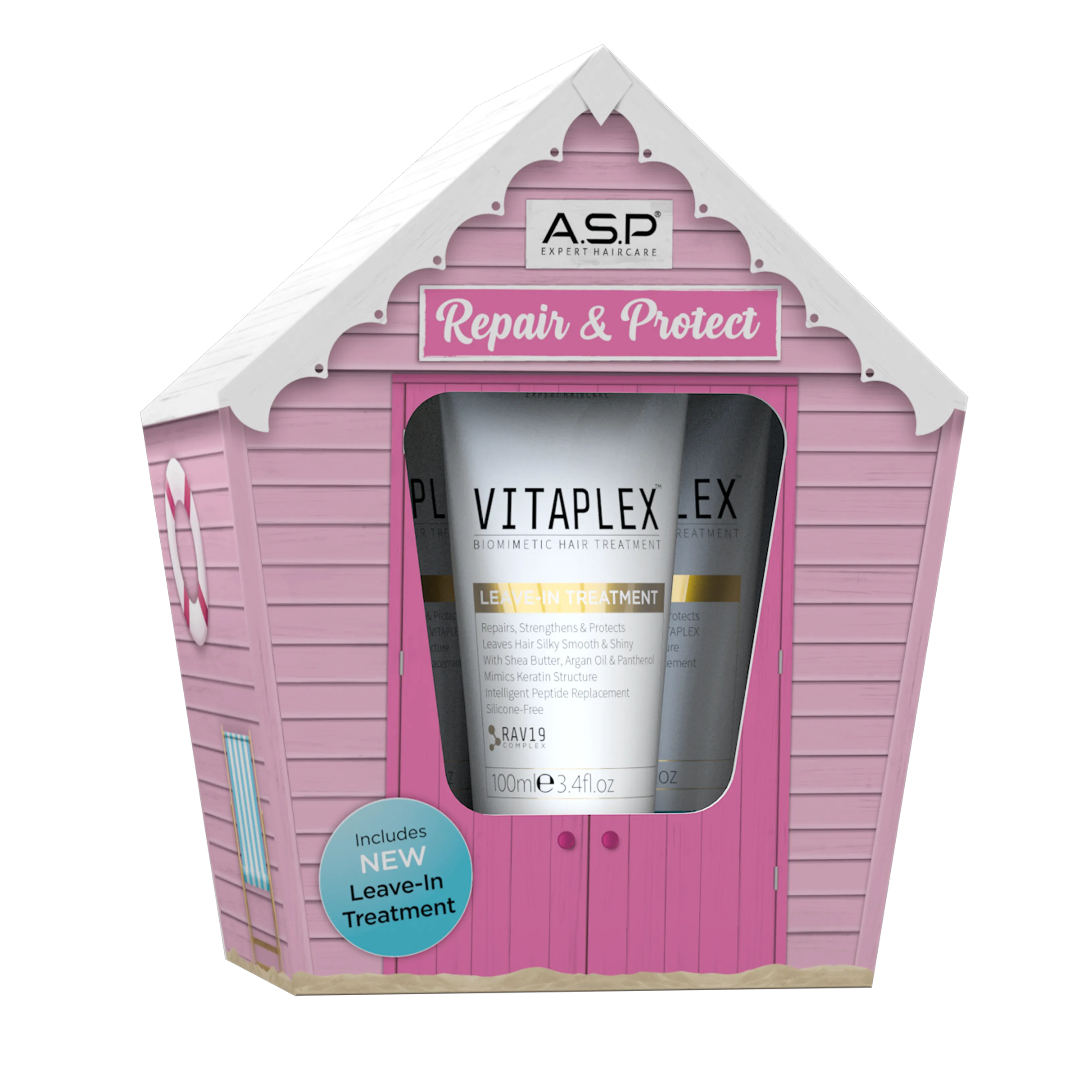 A.S.P Affinage - Vitaplex Repair & Protect Beach Hut Shampoo, Conditioner & Leave-In Treatment