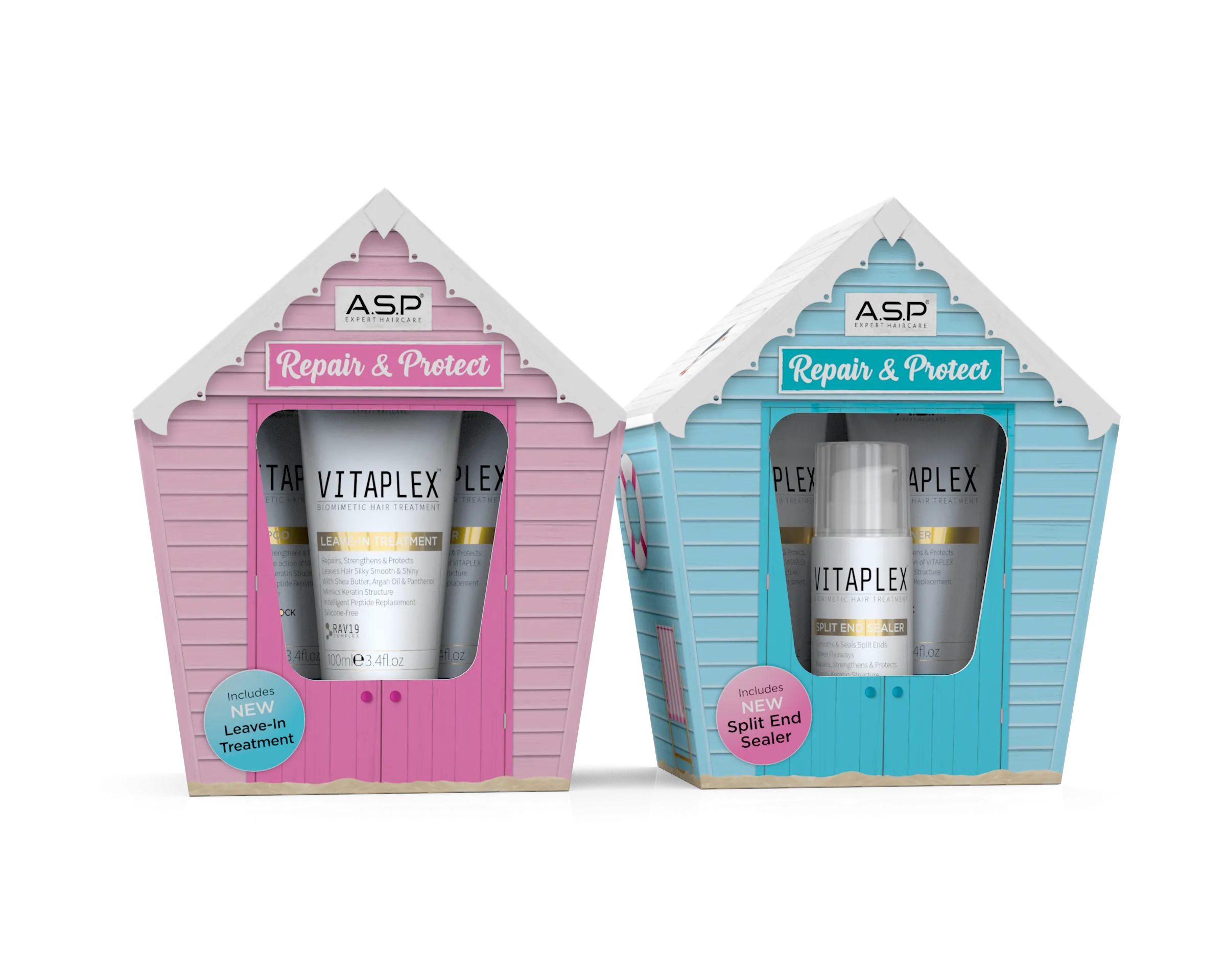 A.S.P Affinage - Vitaplex Repair & Protect Beach Hut Shampoo, Conditioner & Leave-In Treatment