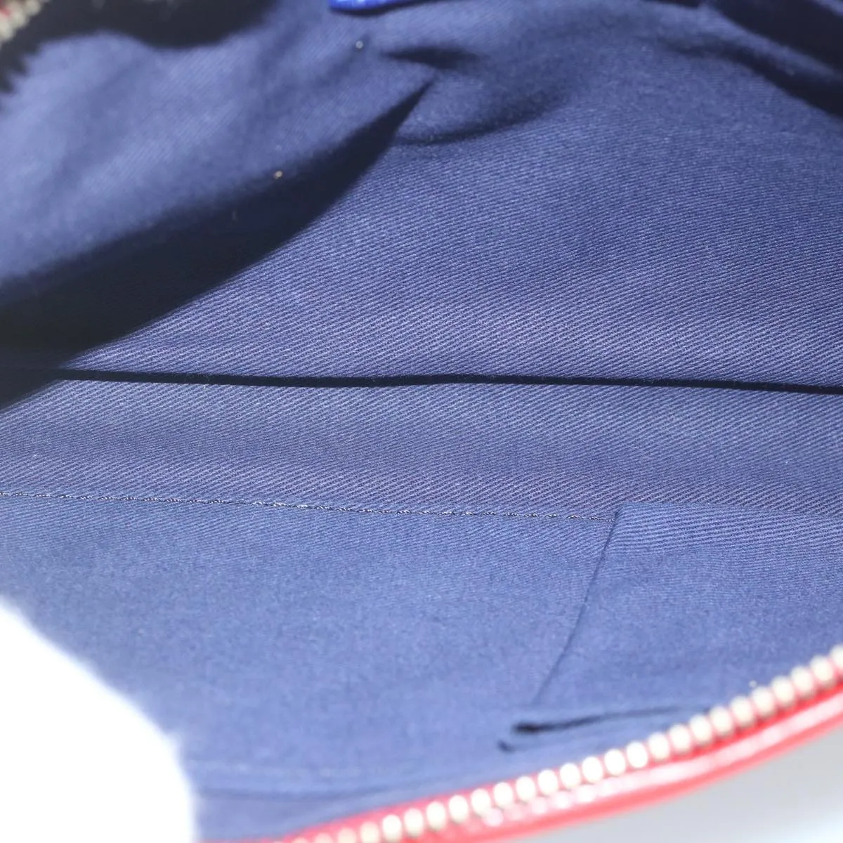 Burberry Blue Label Shoulder Bag Denim Navy Auth hk952
