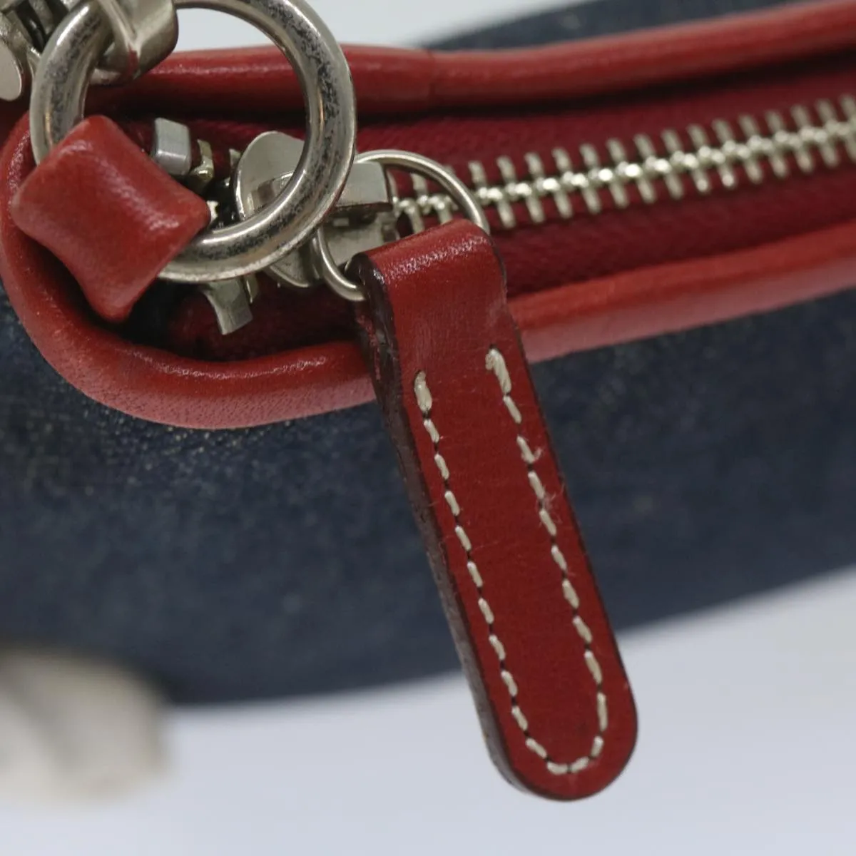 Burberry Blue Label Shoulder Bag Denim Navy Auth hk952