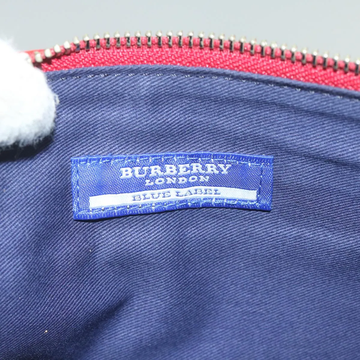 Burberry Blue Label Shoulder Bag Denim Navy Auth hk952