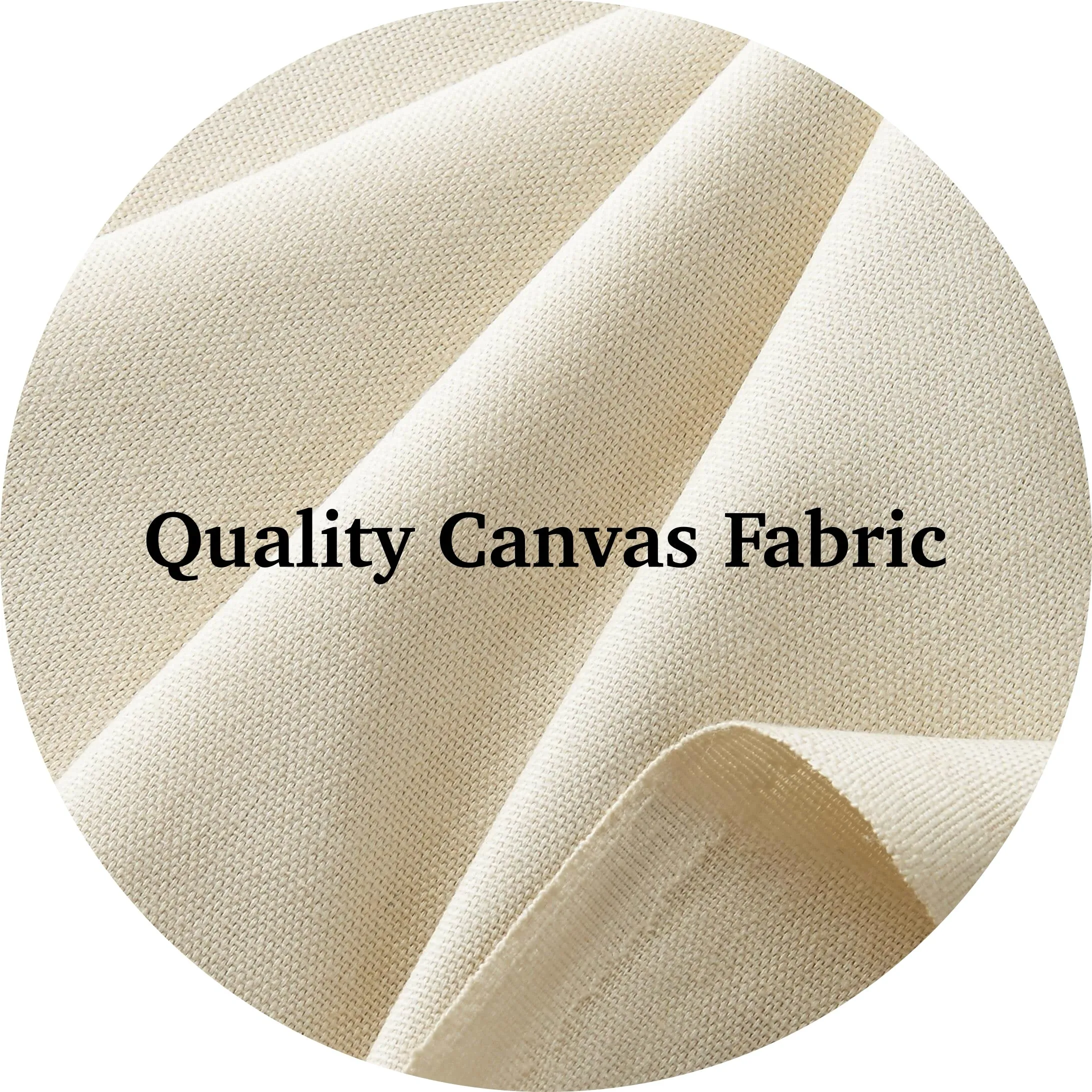 Canvas Shoulder Tote Bag with Top Zipper