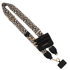 Clip & Go Crossbody Phone Lanyard - Leopard