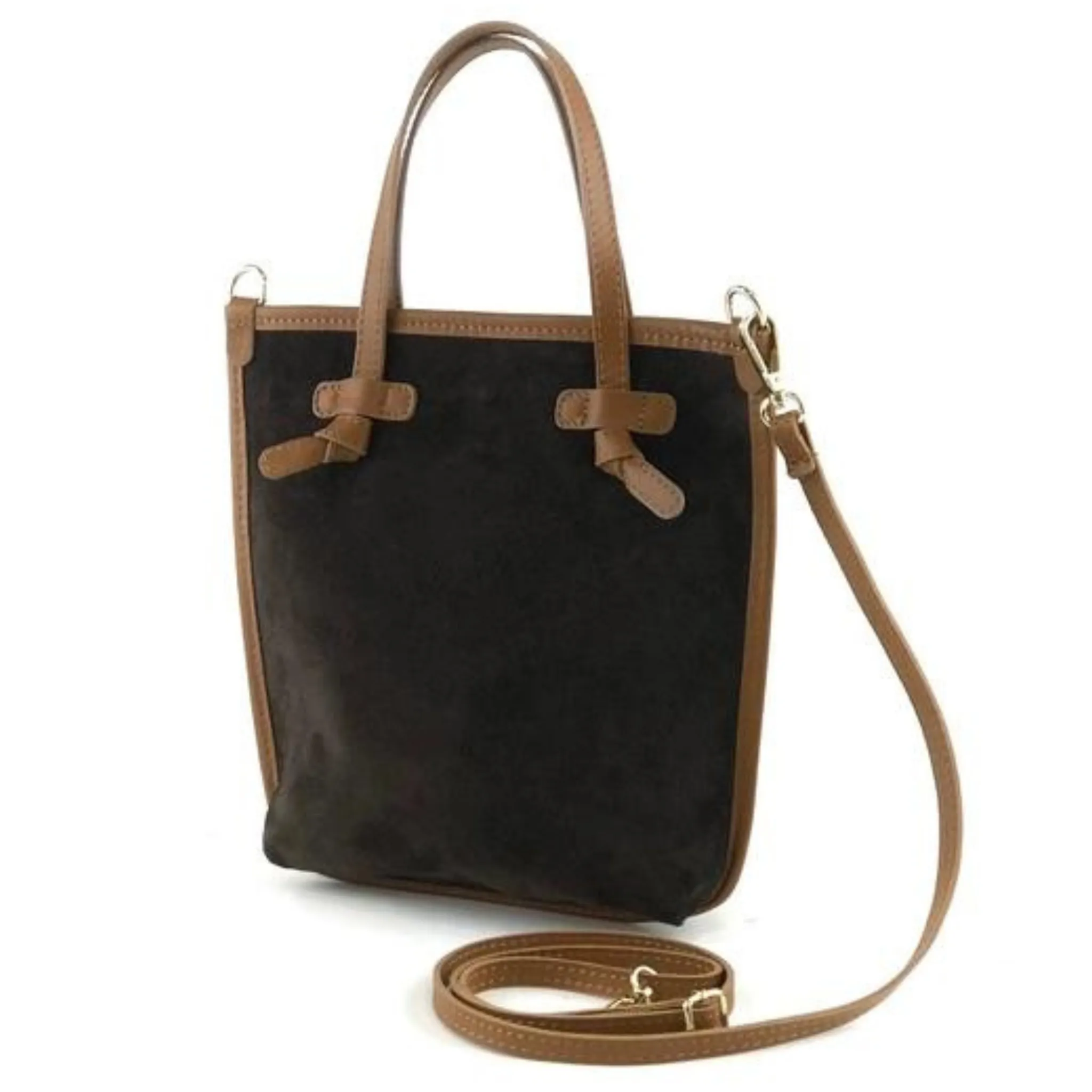 Equestrian Suede Mini Shopper