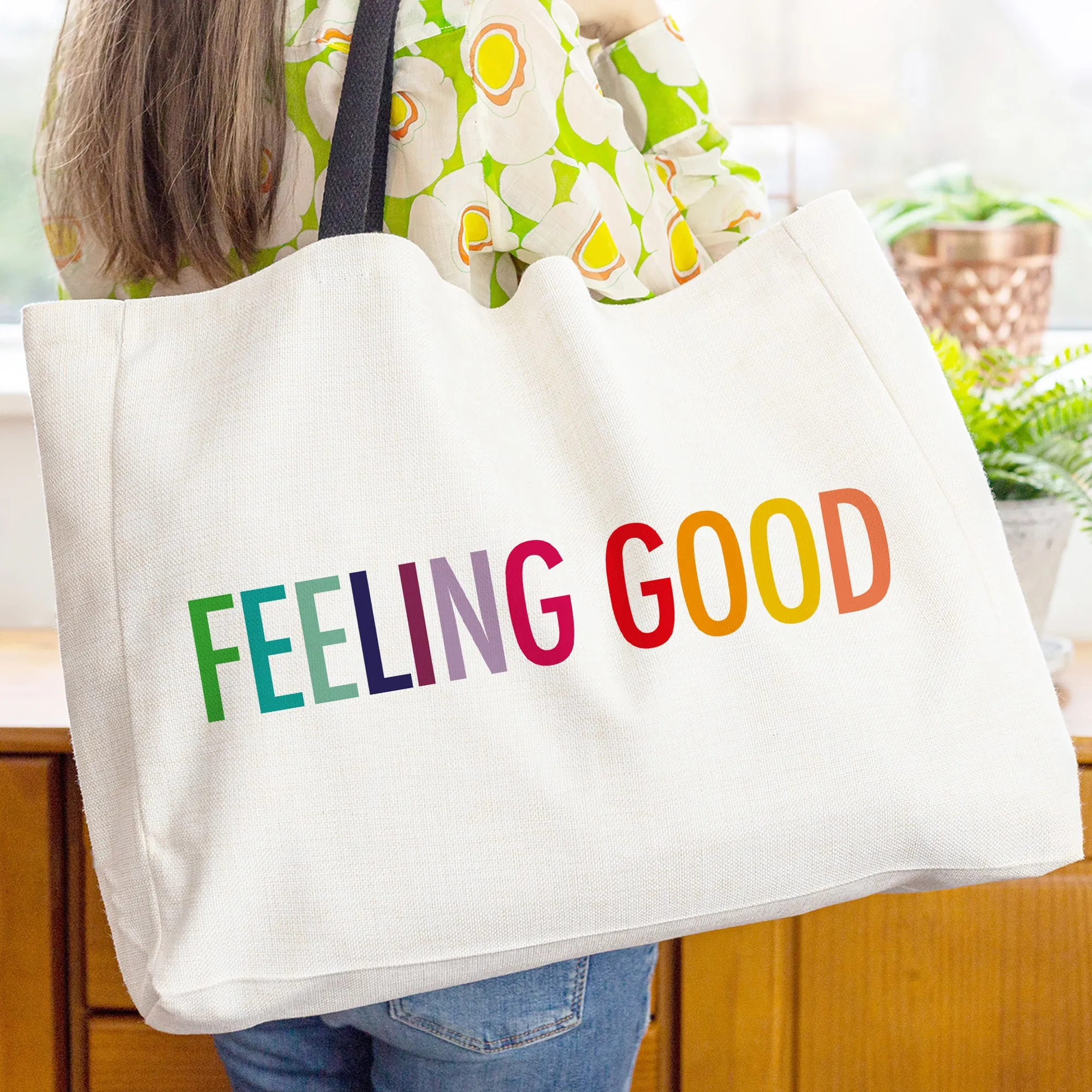 Feeling Good Large Tote Bag