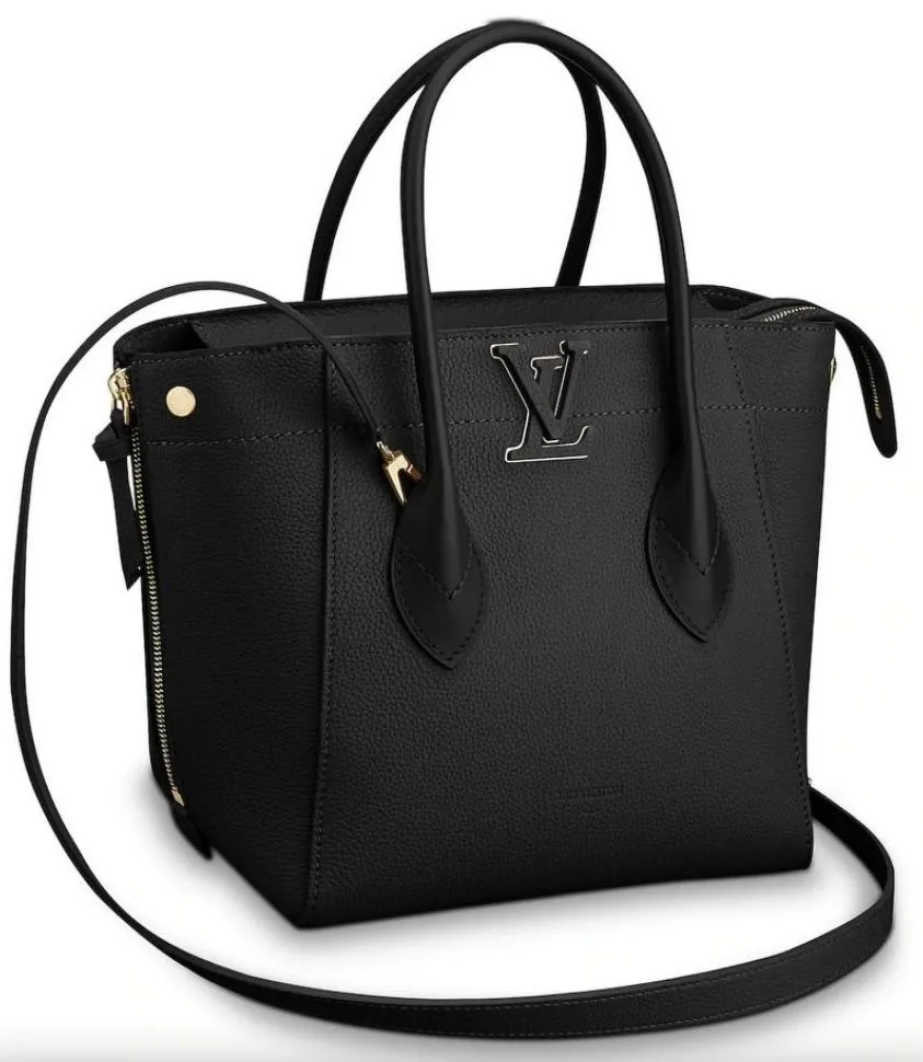Freedom Leather Handbag, Black