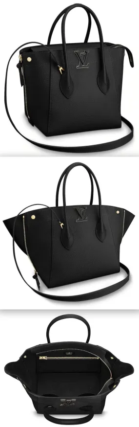 Freedom Leather Handbag, Black