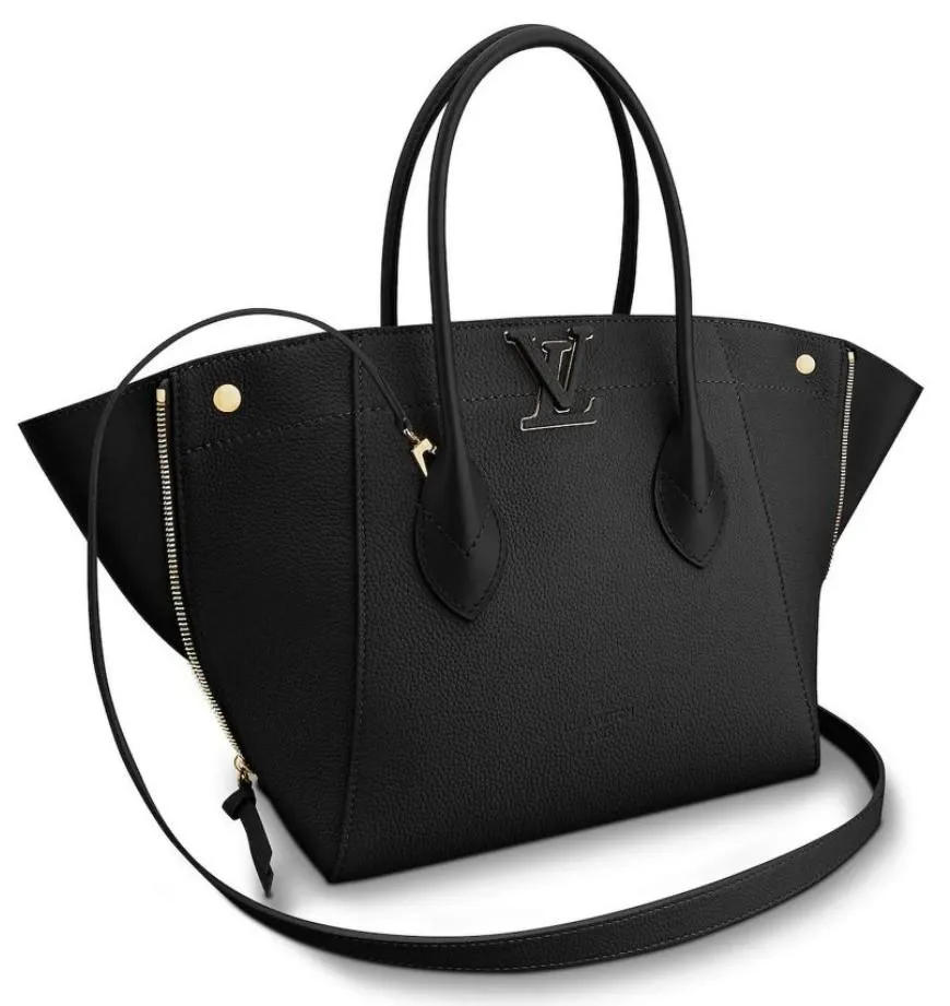 Freedom Leather Handbag, Black