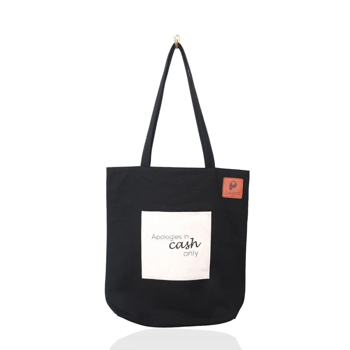 Hand-Crafted Cotton Tote Bag | Gadget Safe | Shoulder Bags | Spacious | Quriky Quote