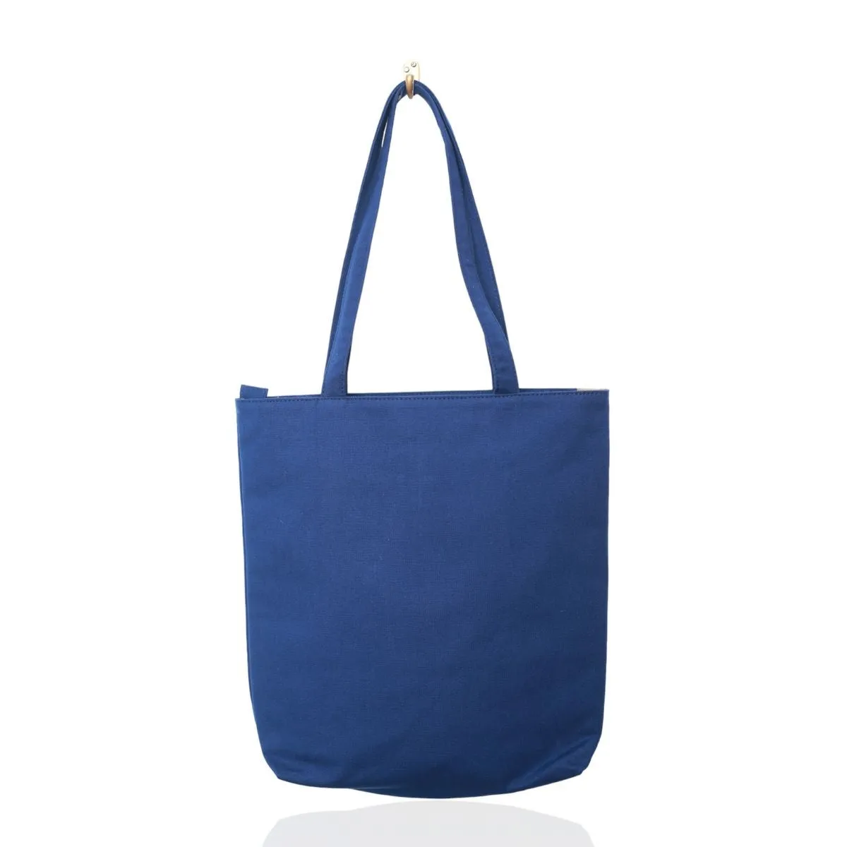 Hand-Crafted Cotton Tote Bag | Gadget Safe | Shoulder Bags | Spacious | Quriky Quote