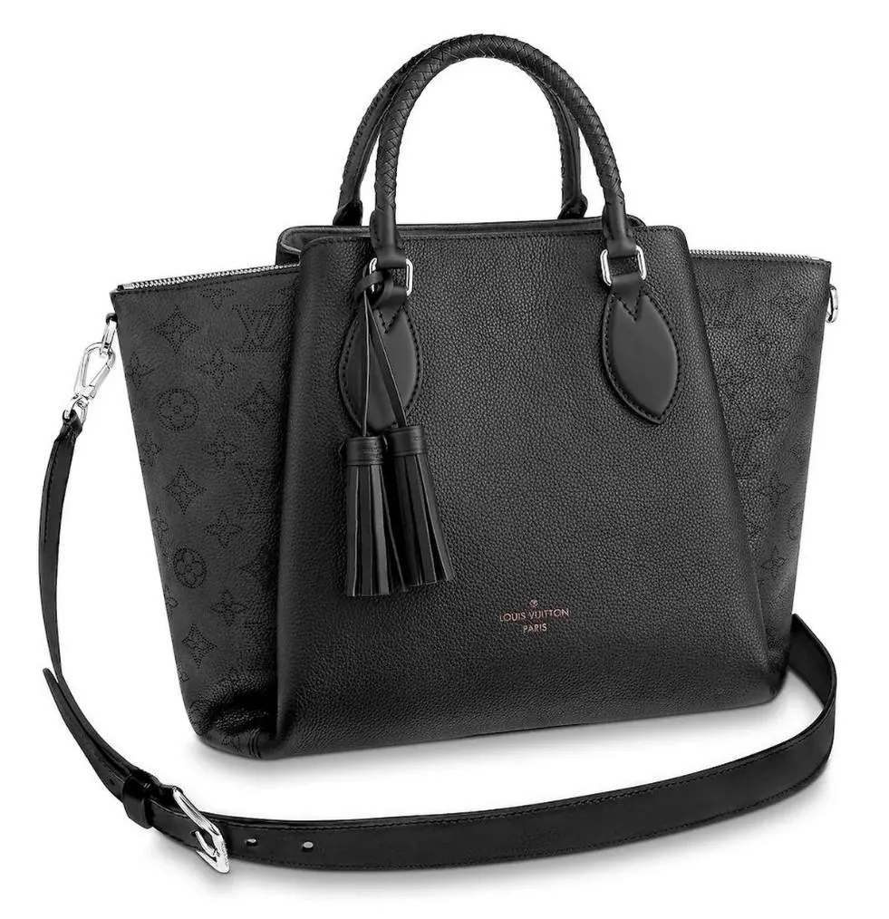 Haumea Monogram Shoulder Bag - Black, Magnolia Pink, Galet Grey