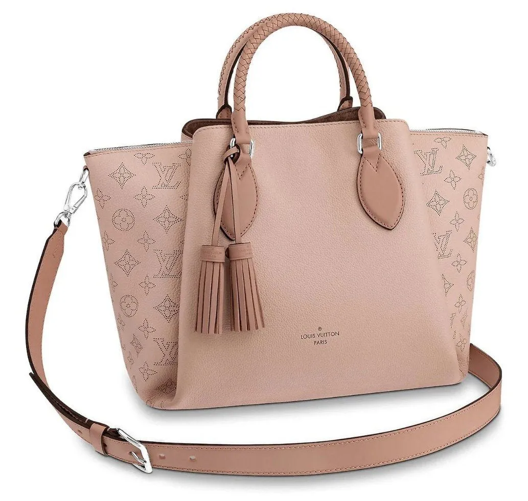 Haumea Monogram Shoulder Bag - Black, Magnolia Pink, Galet Grey