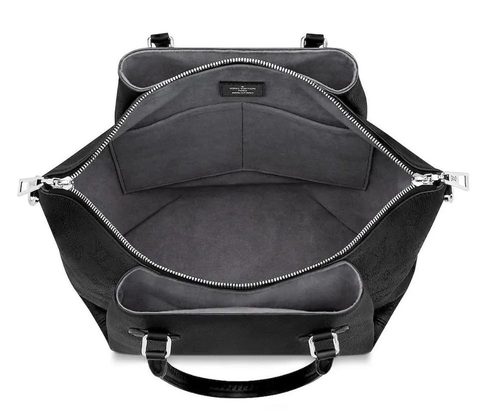 Haumea Monogram Shoulder Bag - Black, Magnolia Pink, Galet Grey