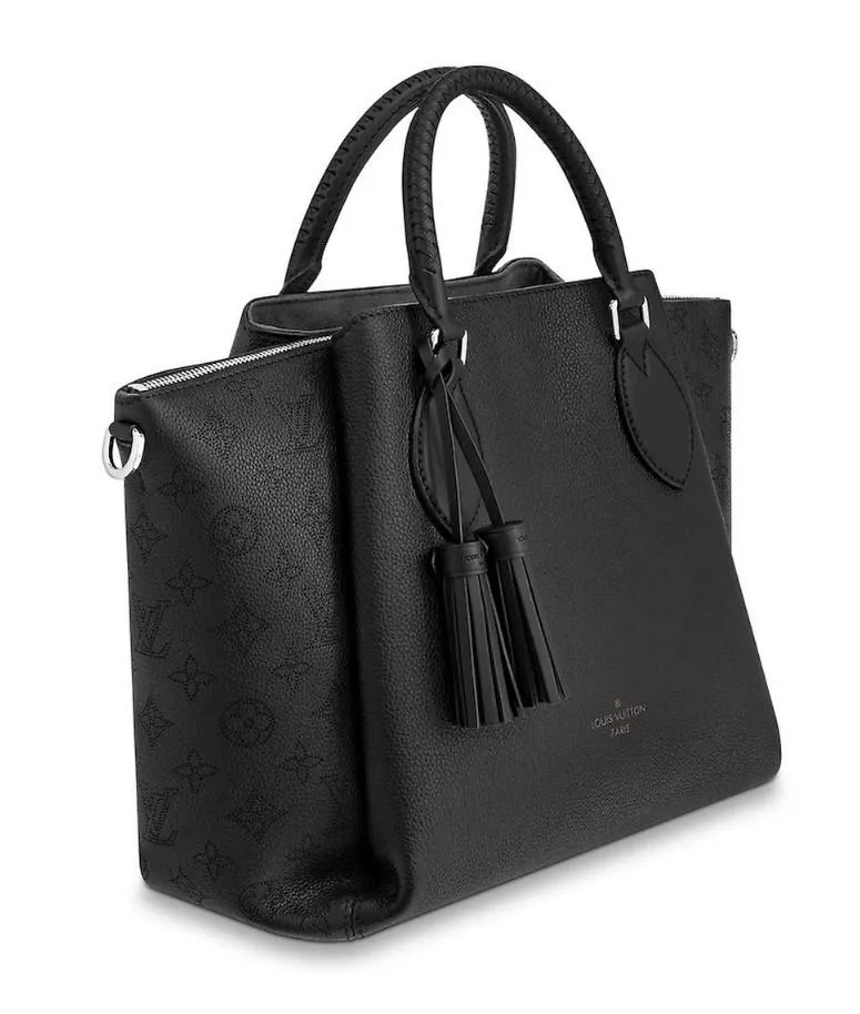 Haumea Monogram Shoulder Bag - Black, Magnolia Pink, Galet Grey