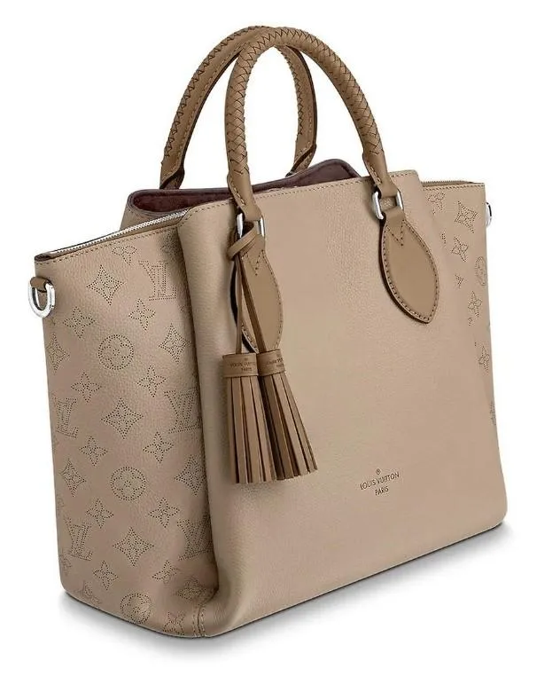 Haumea Monogram Shoulder Bag - Black, Magnolia Pink, Galet Grey