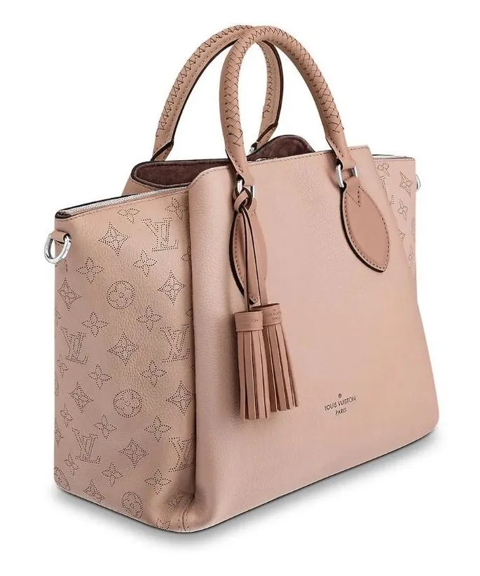 Haumea Monogram Shoulder Bag - Black, Magnolia Pink, Galet Grey