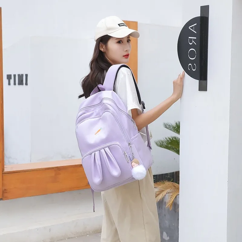 Kawaii Pink 3D Bunny Backpack