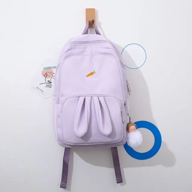 Kawaii Pink 3D Bunny Backpack