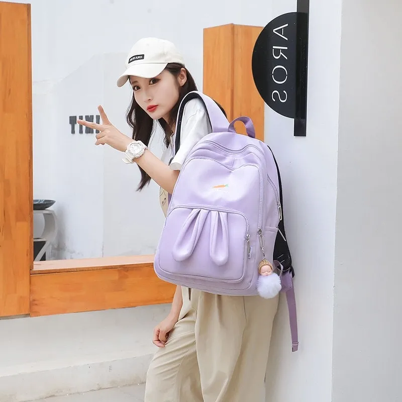 Kawaii Pink 3D Bunny Backpack
