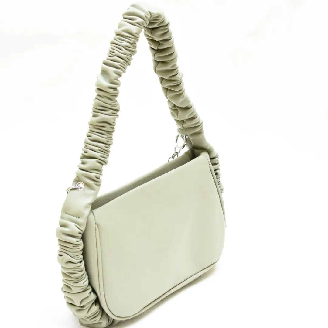 Pearl Chain Shoulder Bag Green