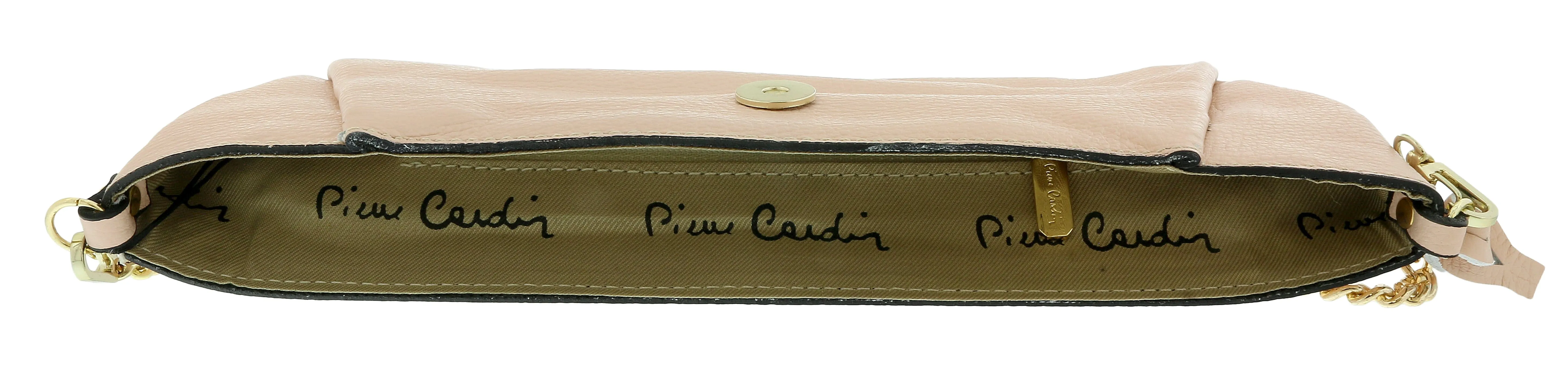 Pierre Cardin Pink Leather Small Slouchy Fashion Clutch