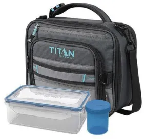 Titan Deep Freeze Expandable Lunch Box with 2 Ice Walls COLOR GRAY/TEAL