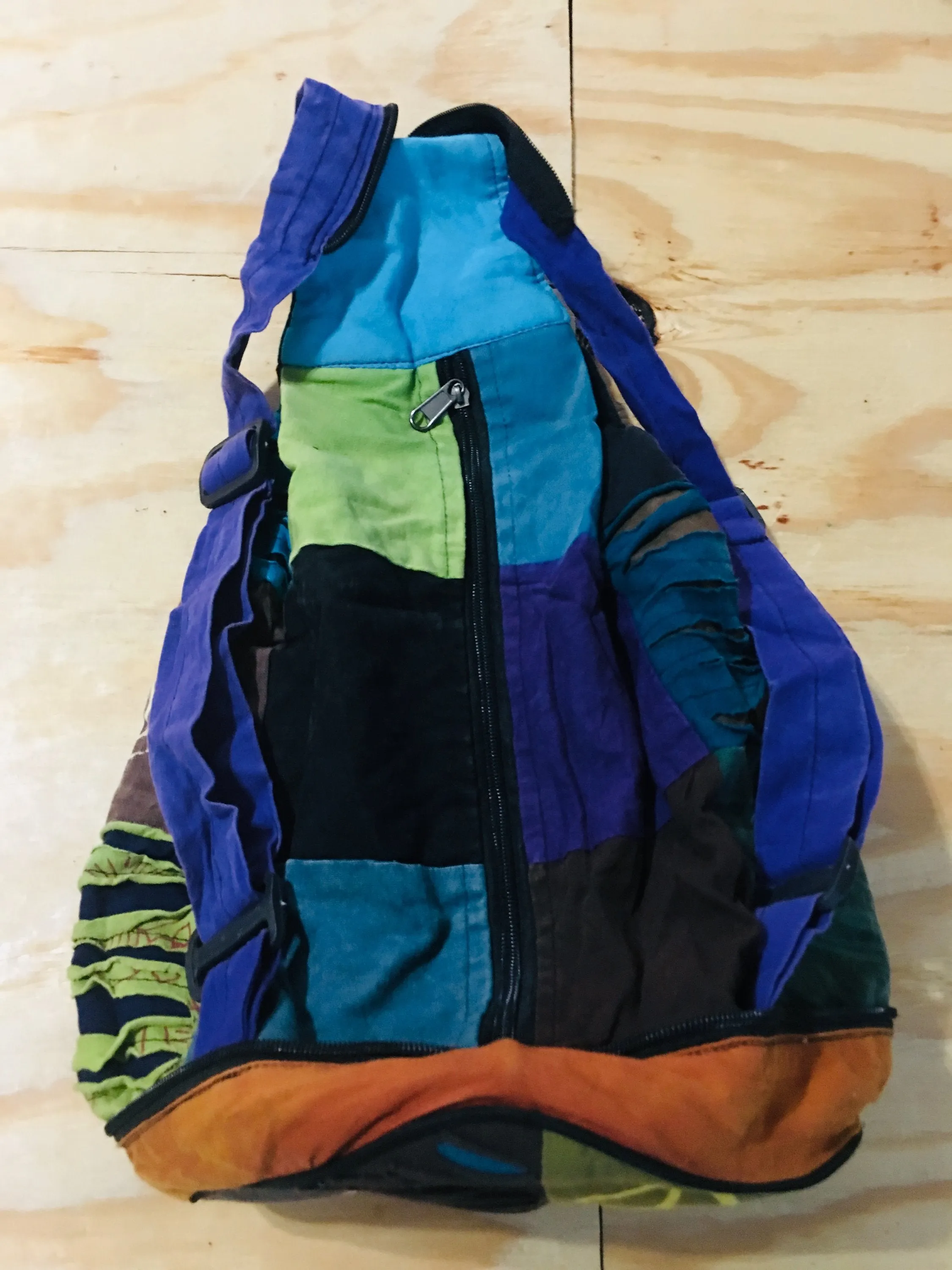 Unique Hemp Crossbody Backpacks Multipurpose Daypacks for Man Women