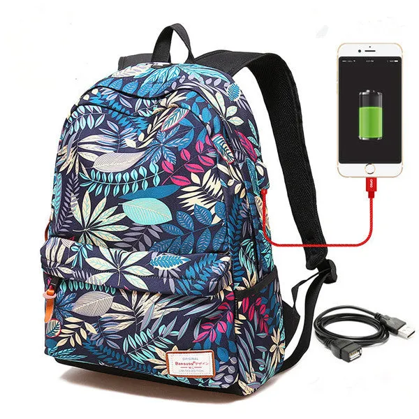 USB charging laptop backpack